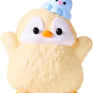 Cute Animals Toys for Kids & Adults – Kawaii Stress Relief Fidget Sensory Toys, Soft Silicone Squeeze Gifts for Children, Teens, and Adults (Yellow Penguin)