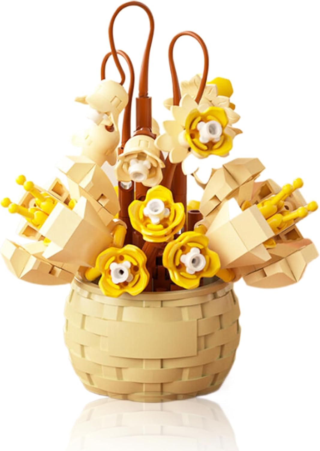 Mini Flowers Building Block Set,Flower Blocks Toys,Plants and Succulent Toys,Building Block Flowerpot,Botanical Collection Birthday Gift for Girls Boys Adults Kids Ages 6+ (Wind Chime 162Pcs)